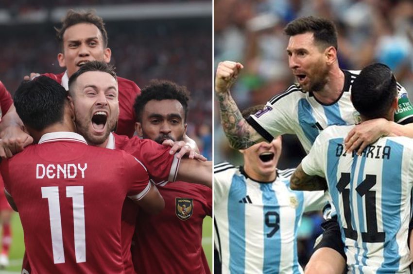 friendly prestige match between argentina vs indonesia